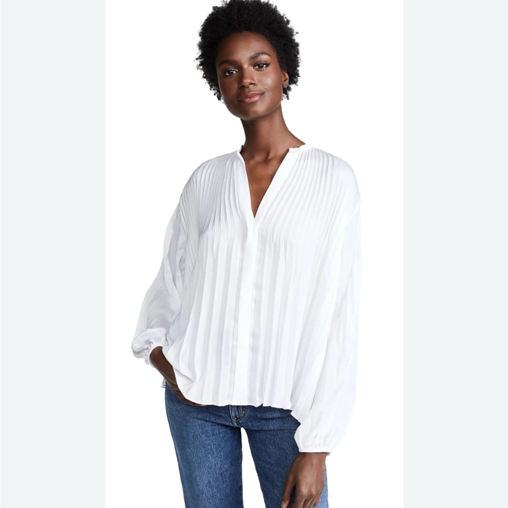 Vince pleated top